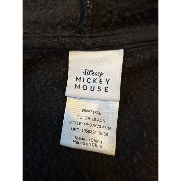 Disney Minnie and Mickey Mouse Zip Up Sweatshirt Kids Size XL - Picture 7 of 8